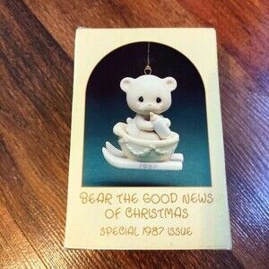 ENESCO 1987 “Precious Moments”Bear the good news of Christmas“ ornament
